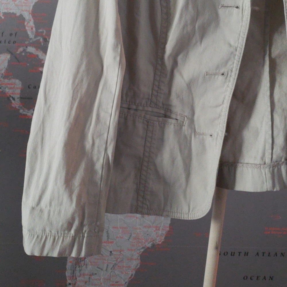 Michael Kors Beige Jacket Hooded Size Medium. - Picture 3 of 8